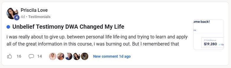 Priscila Love testimonial