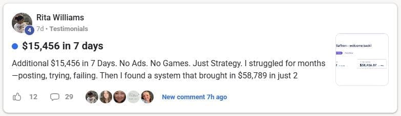 Rita Williams testimonial