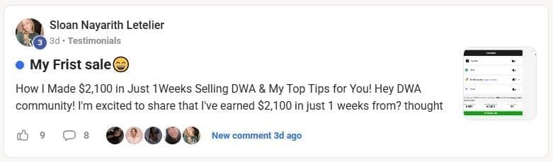 Sloan Letelier testimonial